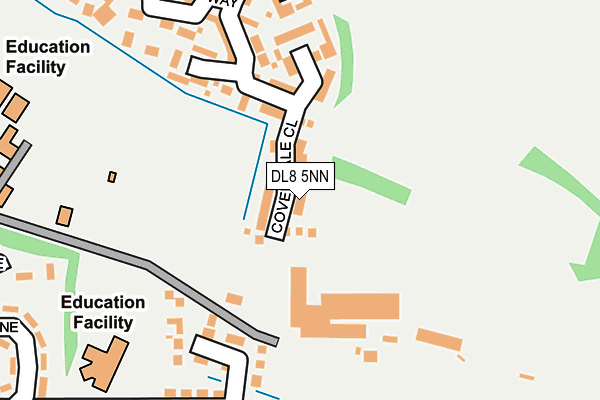 DL8 5NN map - OS OpenMap – Local (Ordnance Survey) DL8 5NN map - OS OpenMap – Local (Ordnance Survey)