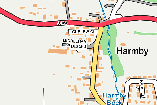 DL8 5PB map - OS OpenMap – Local (Ordnance Survey) DL8 5PB map - OS OpenMap – Local (Ordnance Survey)