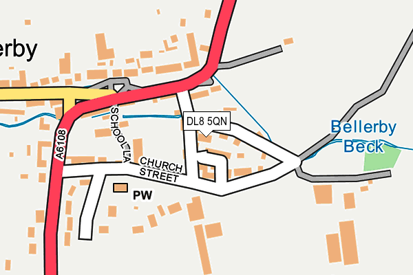 DL8 5QN map - OS OpenMap – Local (Ordnance Survey) DL8 5QN map - OS OpenMap – Local (Ordnance Survey)