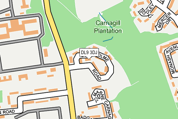 DL9 3DJ map - OS OpenMap – Local (Ordnance Survey)
