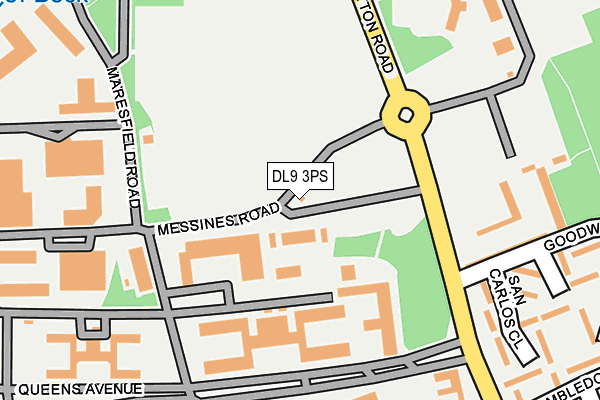 DL9 3PS map - OS OpenMap – Local (Ordnance Survey) DL9 3PS map - OS OpenMap – Local (Ordnance Survey)