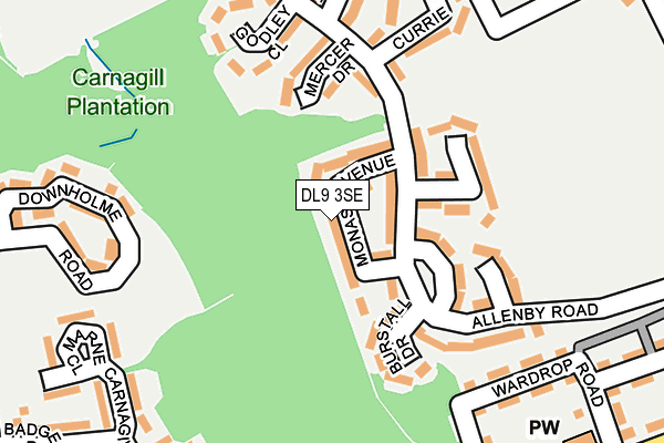 DL9 3SE map - OS OpenMap – Local (Ordnance Survey) DL9 3SE map - OS OpenMap – Local (Ordnance Survey)