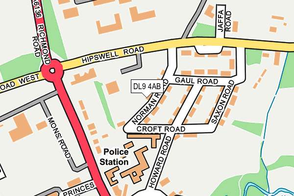 DL9 4AB map - OS OpenMap – Local (Ordnance Survey) DL9 4AB map - OS OpenMap – Local (Ordnance Survey)