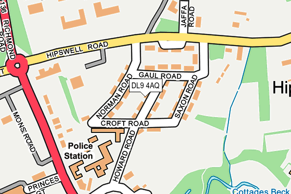 DL9 4AQ map - OS OpenMap – Local (Ordnance Survey) DL9 4AQ map - OS OpenMap – Local (Ordnance Survey)