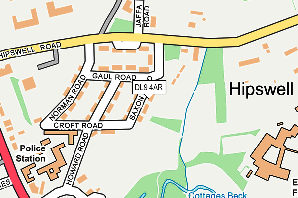 DL9 4AR map - OS OpenMap – Local (Ordnance Survey) DL9 4AR map - OS OpenMap – Local (Ordnance Survey)