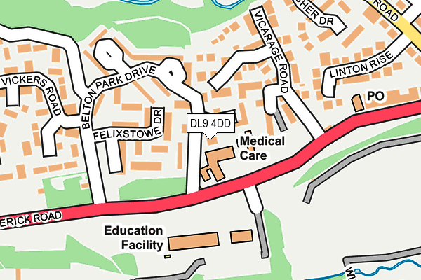 DL9 4DD map - OS OpenMap – Local (Ordnance Survey) DL9 4DD map - OS OpenMap – Local (Ordnance Survey)