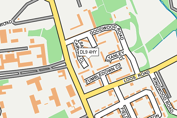 DL9 4HY map - OS OpenMap – Local (Ordnance Survey) DL9 4HY map - OS OpenMap – Local (Ordnance Survey)