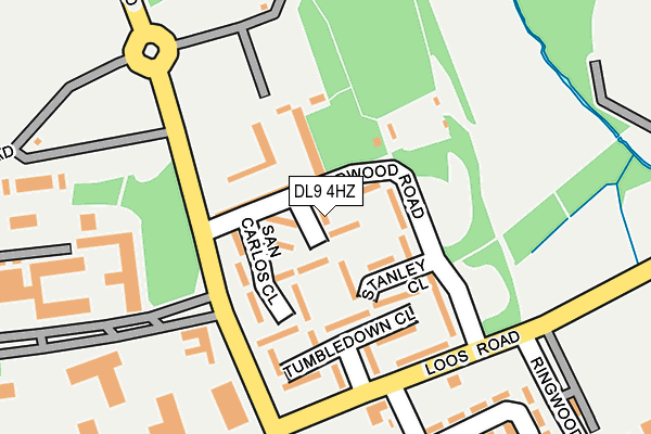 DL9 4HZ map - OS OpenMap – Local (Ordnance Survey) DL9 4HZ map - OS OpenMap – Local (Ordnance Survey)