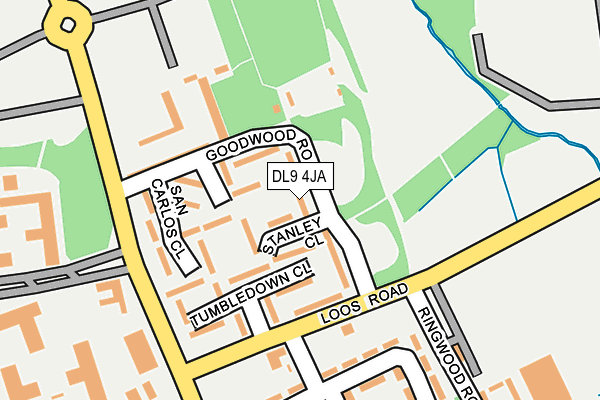 DL9 4JA map - OS OpenMap – Local (Ordnance Survey) DL9 4JA map - OS OpenMap – Local (Ordnance Survey)
