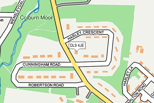 DL9 4JE map - OS OpenMap – Local (Ordnance Survey) DL9 4JE map - OS OpenMap – Local (Ordnance Survey)