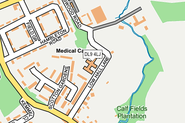 DL9 4LJ map - OS OpenMap – Local (Ordnance Survey) DL9 4LJ map - OS OpenMap – Local (Ordnance Survey)