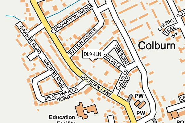 DL9 4LN map - OS OpenMap – Local (Ordnance Survey) DL9 4LN map - OS OpenMap – Local (Ordnance Survey)