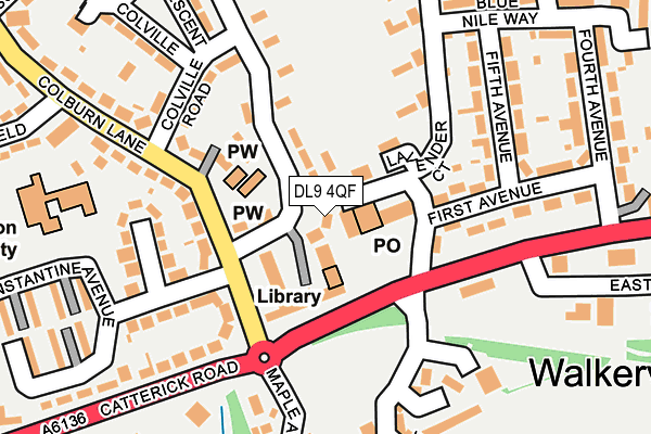 DL9 4QF map - OS OpenMap – Local (Ordnance Survey) DL9 4QF map - OS OpenMap – Local (Ordnance Survey)