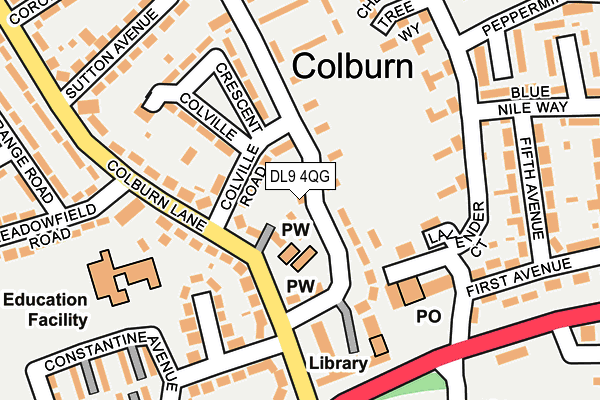 DL9 4QG map - OS OpenMap – Local (Ordnance Survey) DL9 4QG map - OS OpenMap – Local (Ordnance Survey)