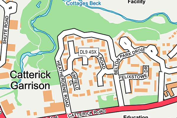 DL9 4SX map - OS OpenMap – Local (Ordnance Survey) DL9 4SX map - OS OpenMap – Local (Ordnance Survey)