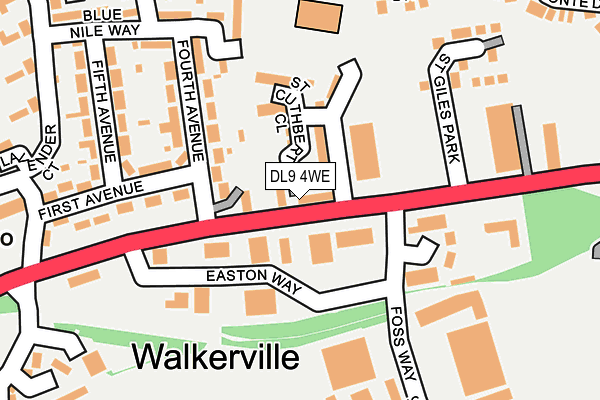 DL9 4WE map - OS OpenMap – Local (Ordnance Survey) DL9 4WE map - OS OpenMap – Local (Ordnance Survey)