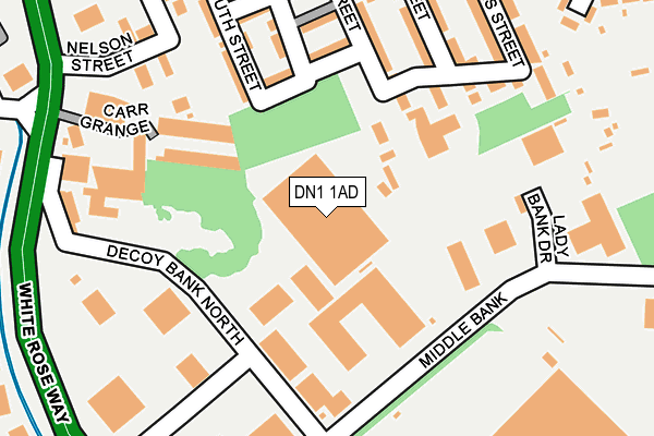 DN1 1AD map - OS OpenMap – Local (Ordnance Survey) DN1 1AD map - OS OpenMap – Local (Ordnance Survey)