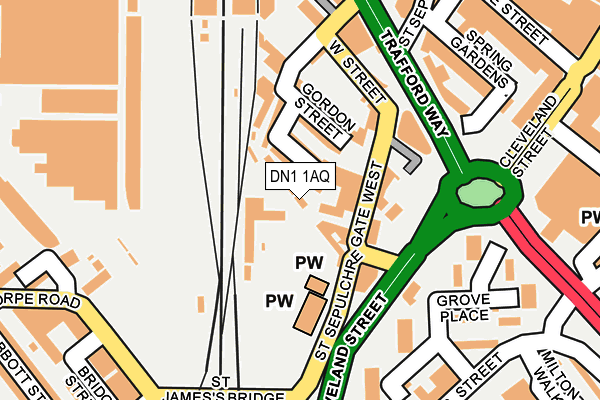 DN1 1AQ map - OS OpenMap – Local (Ordnance Survey) DN1 1AQ map - OS OpenMap – Local (Ordnance Survey)