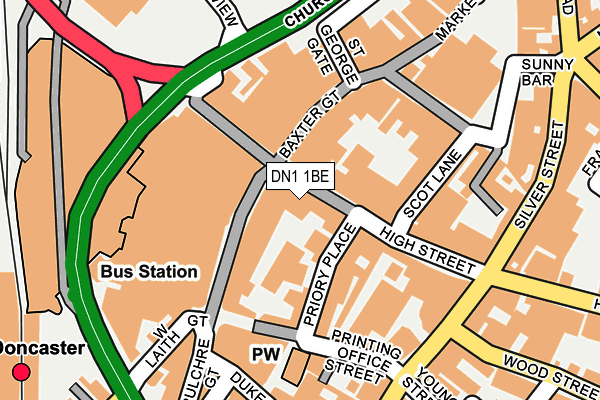 DN1 1BE map - OS OpenMap – Local (Ordnance Survey) DN1 1BE map - OS OpenMap – Local (Ordnance Survey)