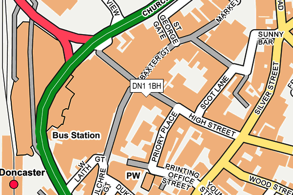 DN1 1BH map - OS OpenMap – Local (Ordnance Survey) DN1 1BH map - OS OpenMap – Local (Ordnance Survey)