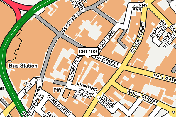 DN1 1DG map - OS OpenMap – Local (Ordnance Survey) DN1 1DG map - OS OpenMap – Local (Ordnance Survey)