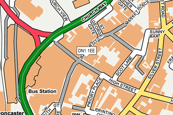 DN1 1EE map - OS OpenMap – Local (Ordnance Survey) DN1 1EE map - OS OpenMap – Local (Ordnance Survey)