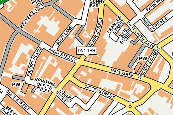 DN1 1HH map - OS OpenMap – Local (Ordnance Survey) DN1 1HH map - OS OpenMap – Local (Ordnance Survey)