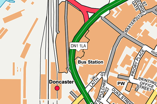 DN1 1LA map - OS OpenMap – Local (Ordnance Survey) DN1 1LA map - OS OpenMap – Local (Ordnance Survey)