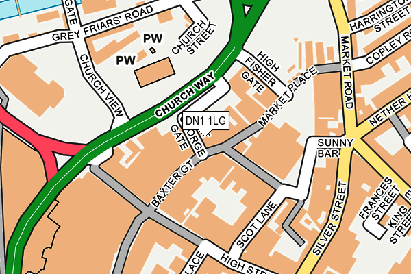 DN1 1LG map - OS OpenMap – Local (Ordnance Survey) DN1 1LG map - OS OpenMap – Local (Ordnance Survey)