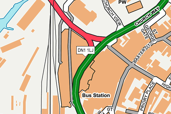DN1 1LJ map - OS OpenMap – Local (Ordnance Survey) DN1 1LJ map - OS OpenMap – Local (Ordnance Survey)