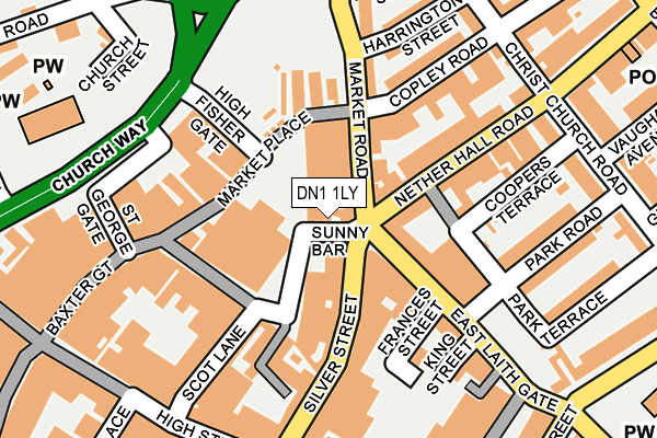 DN1 1LY map - OS OpenMap – Local (Ordnance Survey) DN1 1LY map - OS OpenMap – Local (Ordnance Survey)