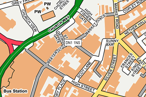 DN1 1NS map - OS OpenMap – Local (Ordnance Survey) DN1 1NS map - OS OpenMap – Local (Ordnance Survey)