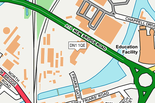 DN1 1QE map - OS OpenMap – Local (Ordnance Survey) DN1 1QE map - OS OpenMap – Local (Ordnance Survey)