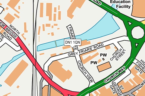 DN1 1QN map - OS OpenMap – Local (Ordnance Survey) DN1 1QN map - OS OpenMap – Local (Ordnance Survey)