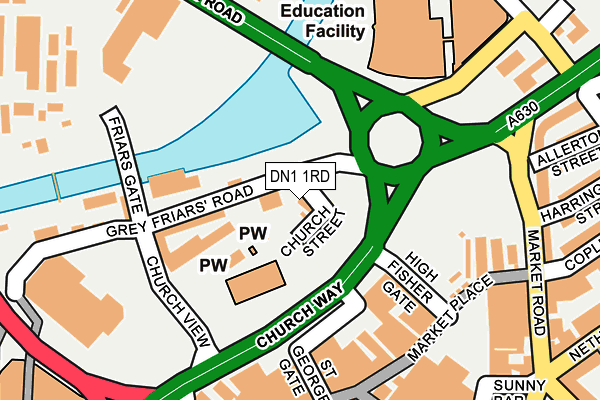 DN1 1RD map - OS OpenMap – Local (Ordnance Survey) DN1 1RD map - OS OpenMap – Local (Ordnance Survey)