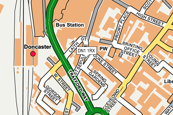 DN1 1RX map - OS OpenMap – Local (Ordnance Survey) DN1 1RX map - OS OpenMap – Local (Ordnance Survey)