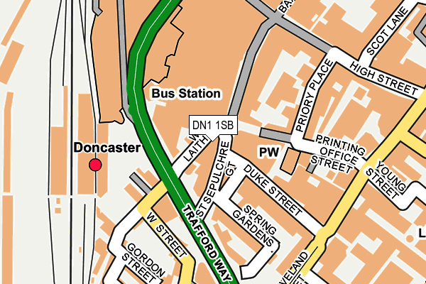 DN1 1SB map - OS OpenMap – Local (Ordnance Survey) DN1 1SB map - OS OpenMap – Local (Ordnance Survey)