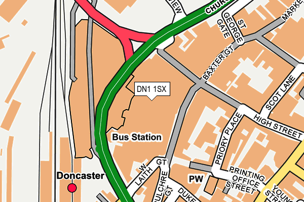 DN1 1SX map - OS OpenMap – Local (Ordnance Survey) DN1 1SX map - OS OpenMap – Local (Ordnance Survey)