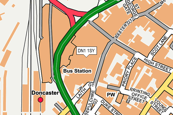 DN1 1SY map - OS OpenMap – Local (Ordnance Survey) DN1 1SY map - OS OpenMap – Local (Ordnance Survey)