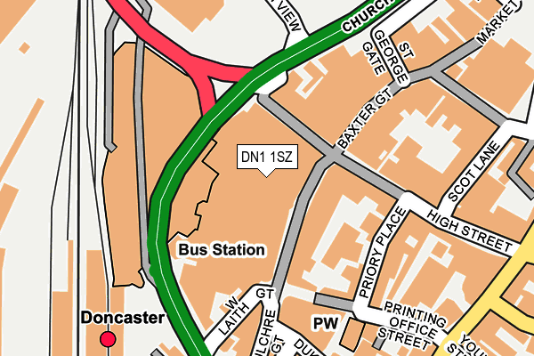 DN1 1SZ map - OS OpenMap – Local (Ordnance Survey) DN1 1SZ map - OS OpenMap – Local (Ordnance Survey)
