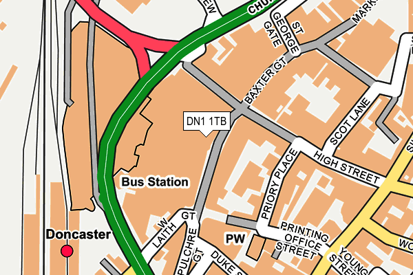 DN1 1TB map - OS OpenMap – Local (Ordnance Survey) DN1 1TB map - OS OpenMap – Local (Ordnance Survey)