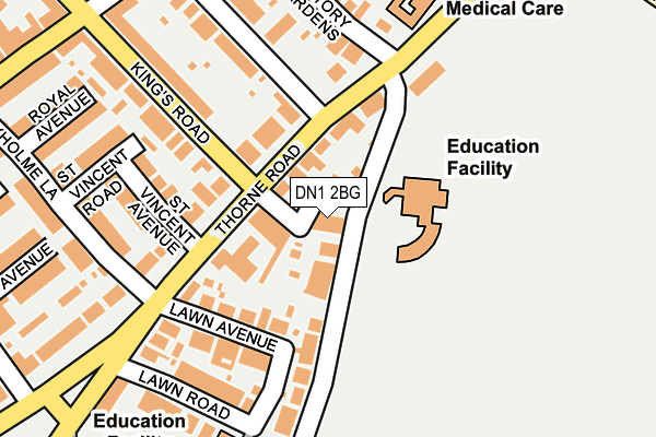 DN1 2BG map - OS OpenMap – Local (Ordnance Survey) DN1 2BG map - OS OpenMap – Local (Ordnance Survey)