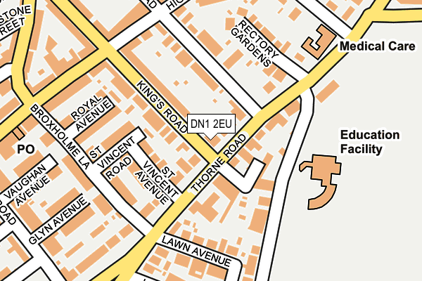 DN1 2EU map - OS OpenMap – Local (Ordnance Survey) DN1 2EU map - OS OpenMap – Local (Ordnance Survey)