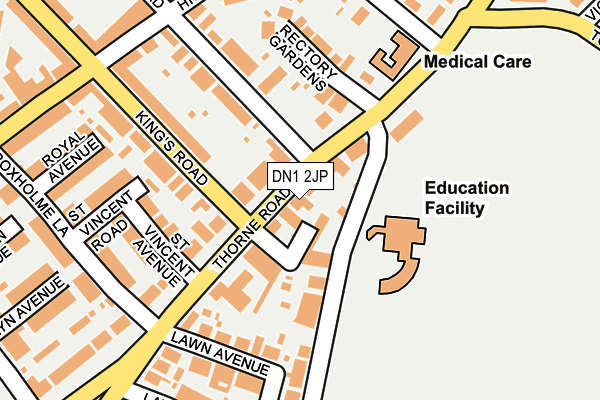 DN1 2JP map - OS OpenMap – Local (Ordnance Survey) DN1 2JP map - OS OpenMap – Local (Ordnance Survey)