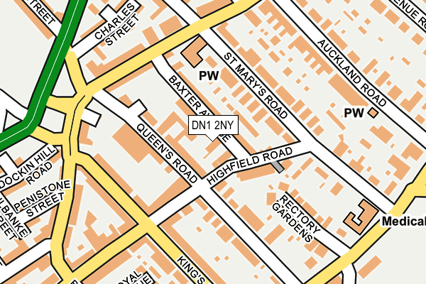 DN1 2NY map - OS OpenMap – Local (Ordnance Survey) DN1 2NY map - OS OpenMap – Local (Ordnance Survey)