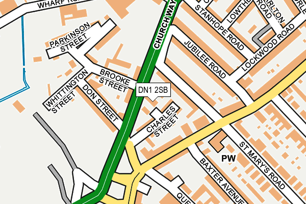 DN1 2SB map - OS OpenMap – Local (Ordnance Survey) DN1 2SB map - OS OpenMap – Local (Ordnance Survey)
