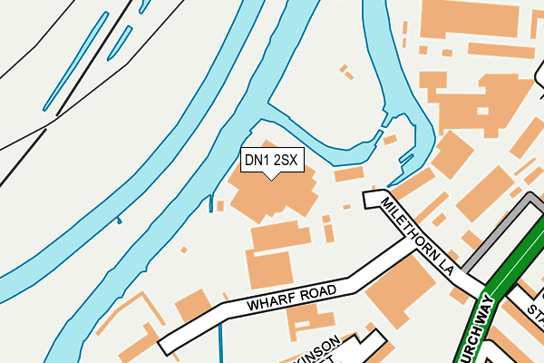 DN1 2SX map - OS OpenMap – Local (Ordnance Survey) DN1 2SX map - OS OpenMap – Local (Ordnance Survey)