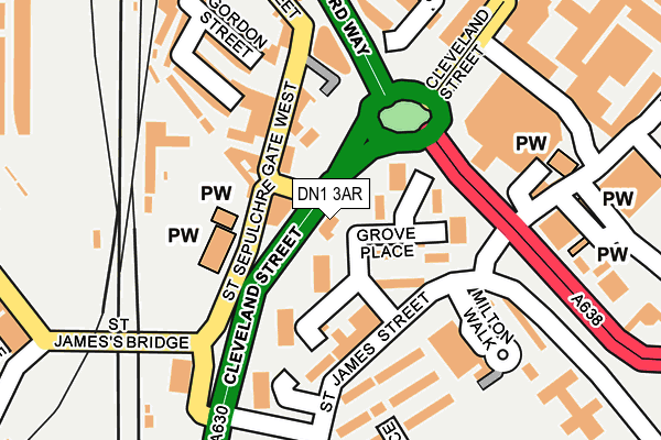 DN1 3AR map - OS OpenMap – Local (Ordnance Survey) DN1 3AR map - OS OpenMap – Local (Ordnance Survey)