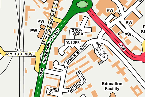 DN1 3BB map - OS OpenMap – Local (Ordnance Survey) DN1 3BB map - OS OpenMap – Local (Ordnance Survey)