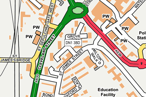 DN1 3BD map - OS OpenMap – Local (Ordnance Survey) DN1 3BD map - OS OpenMap – Local (Ordnance Survey)
